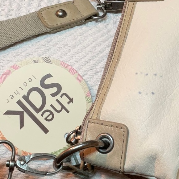 The Sak Cream/Metallic Crossbody Leather Bag - Picture 4 of 7